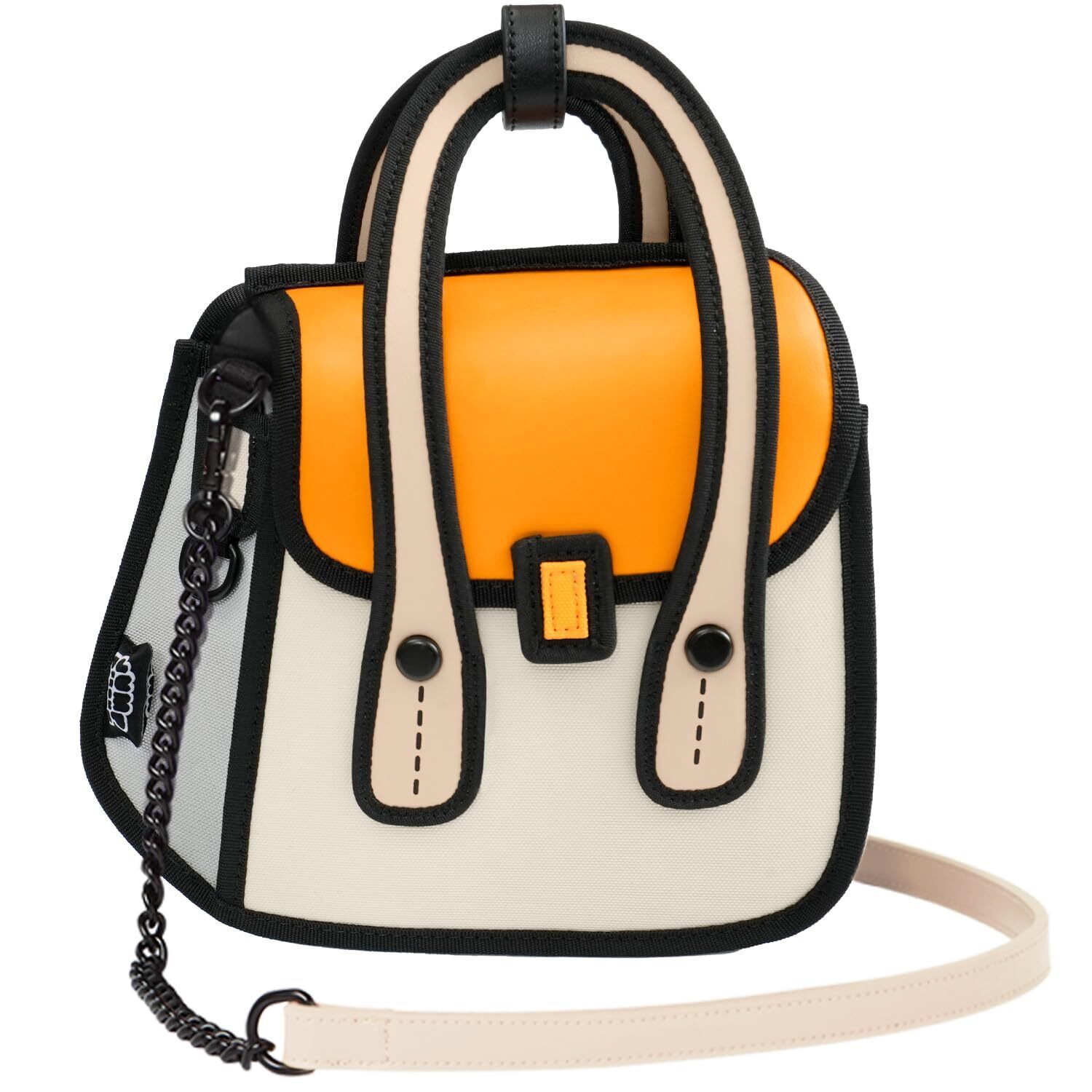 2752 Original 2d Cartoon Crossbody Bag Purse Owl, Fun Novelty Cross Body
